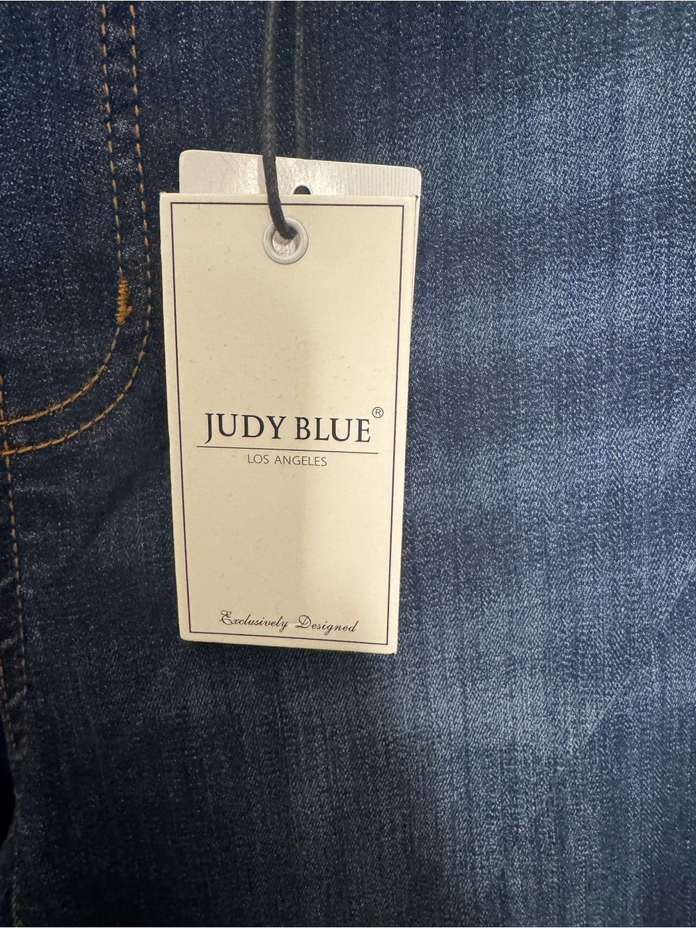 NWT Dark Blue Pull on Stretch Skinny Jeans - Picture 3 of 9